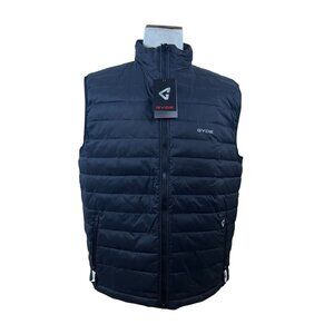 Gyde Mens Black Quilted Insulated Heated Vest Lightweight Full-Zip Size XL - New